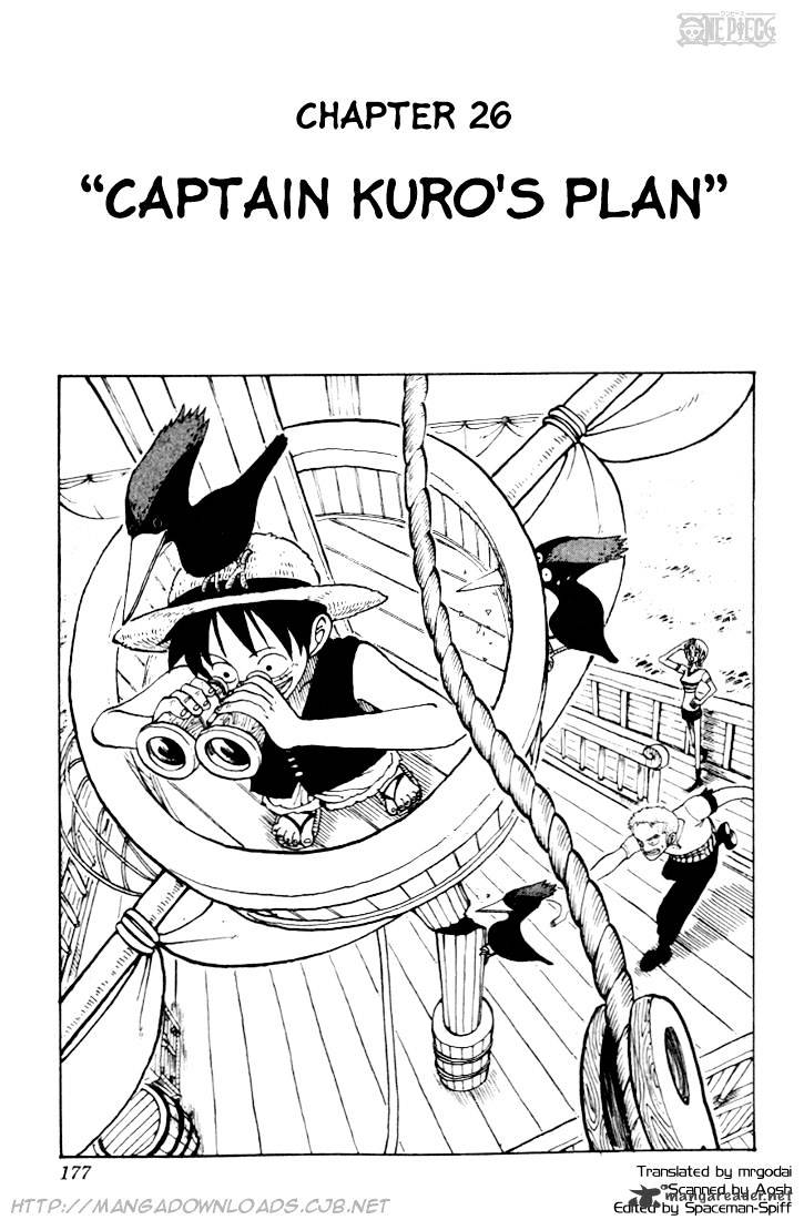 One Piece Chapter 26 : A Calculation By Captain Kuro - Picture 1