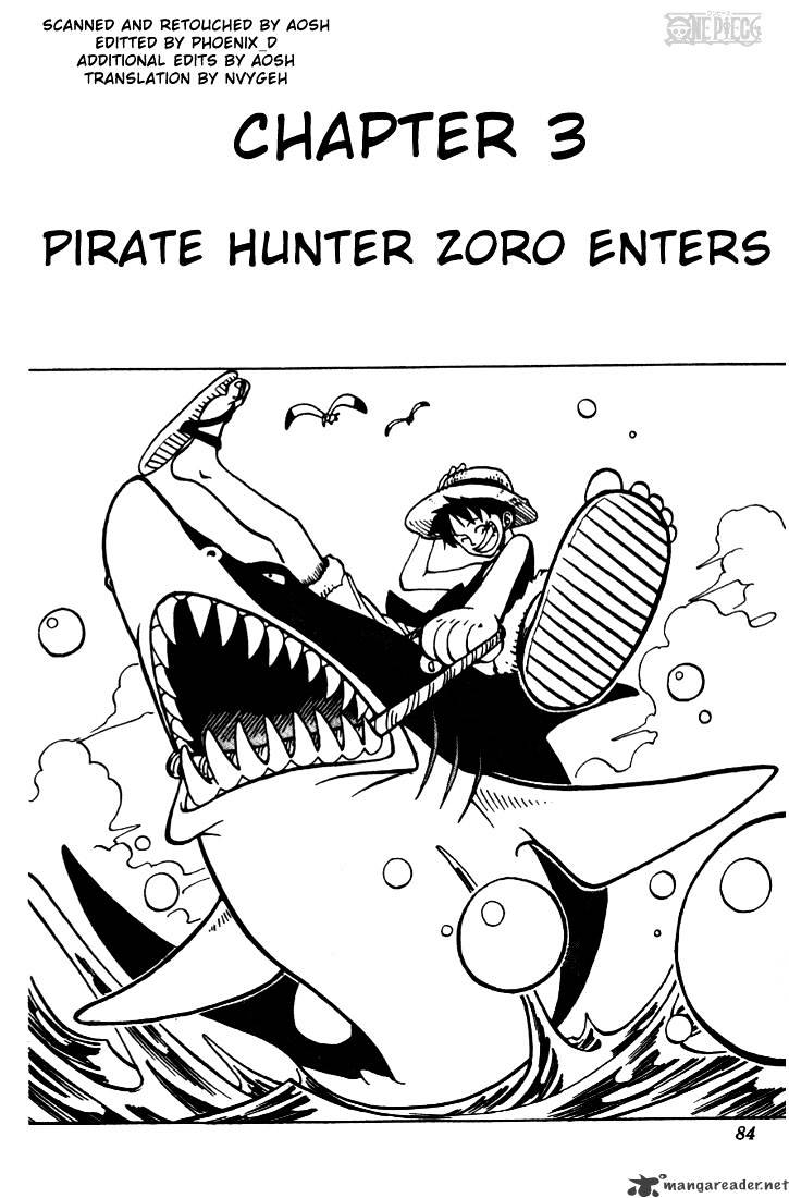 One Piece Chapter 3 : Pirate Hunter Zoro Enters - Picture 2