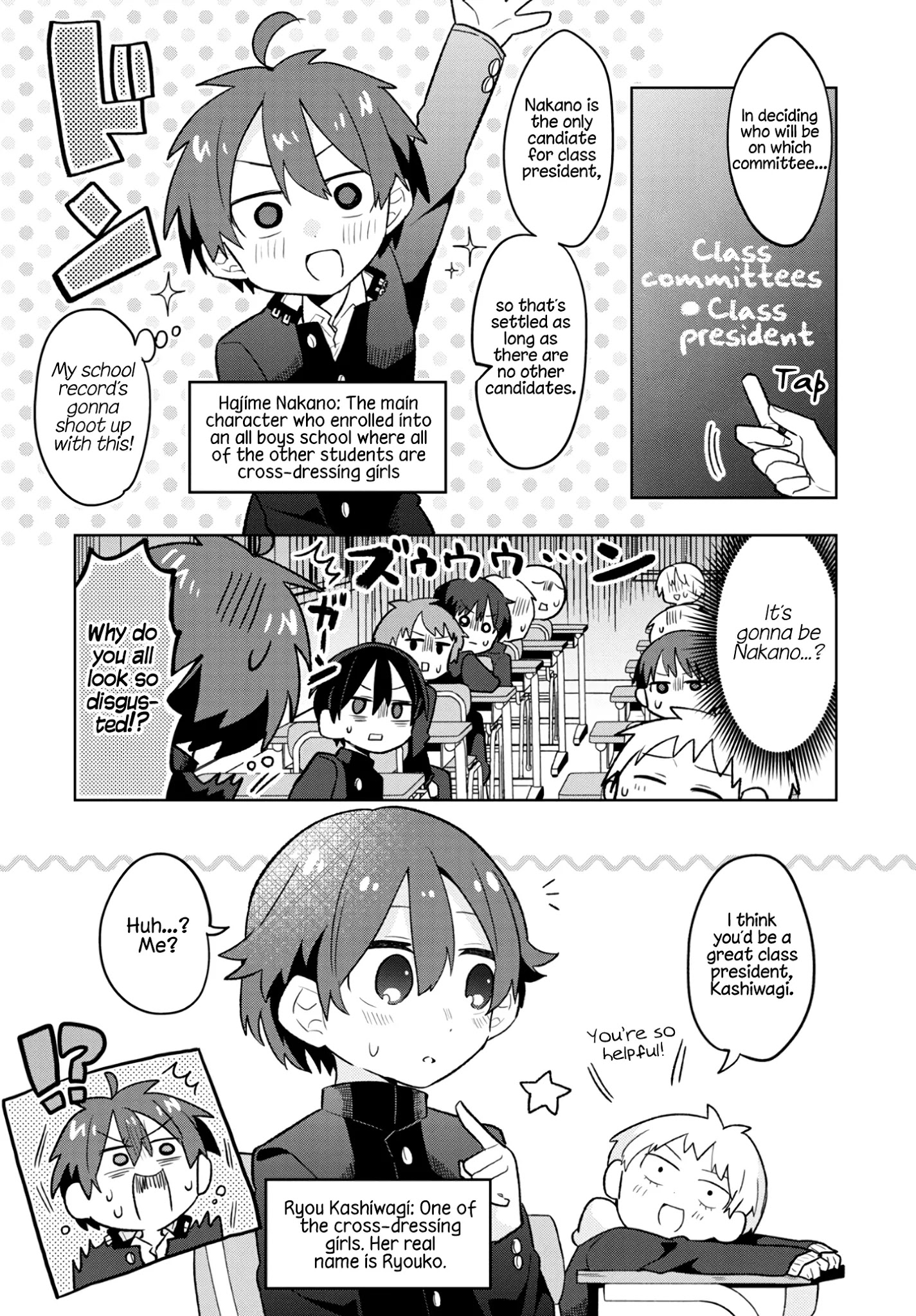 Puberty, An All Boys School!? And Nakano-Kun - Page 1