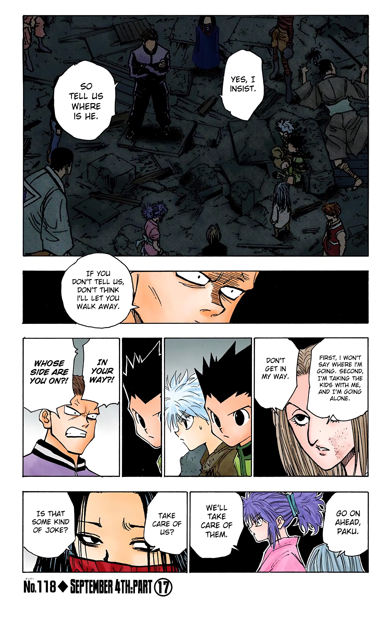Hunter X Hunter Full Color Vol.13 Chapter 118: September 4Th: Part 17 - Picture 1