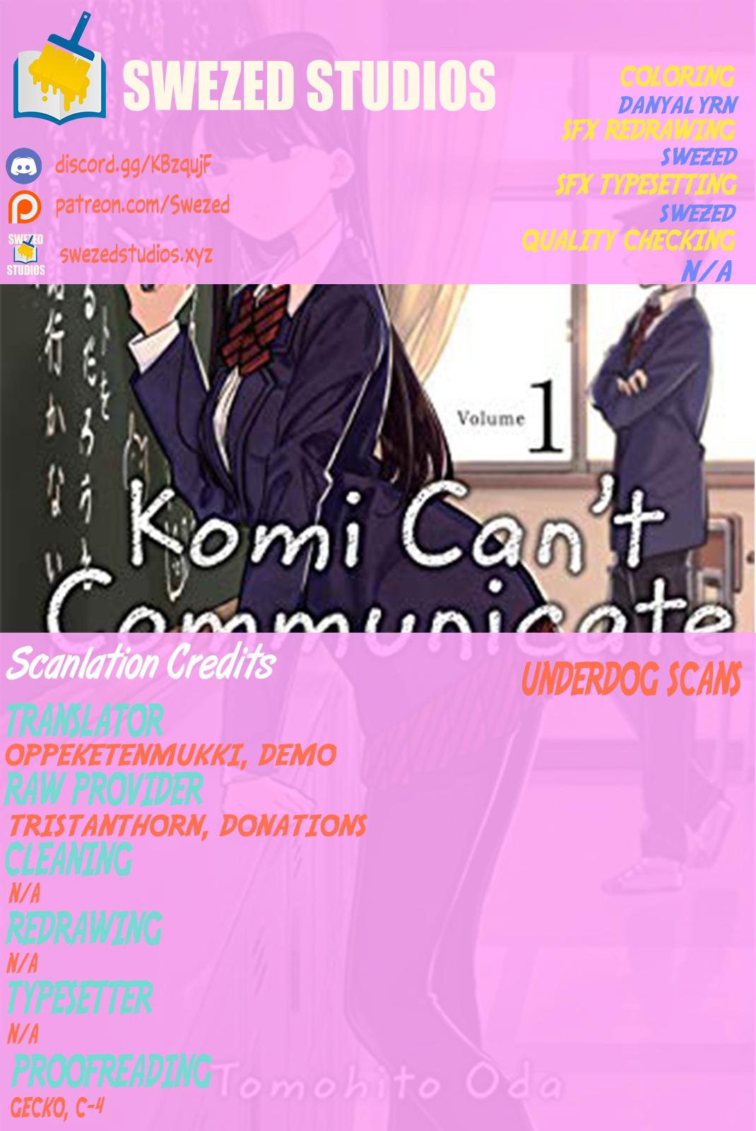 Komi-San Wa Komyushou Desu. (Fan-Colored) Vol.1 Chapter 3: A Suspicious Individual - Picture 1