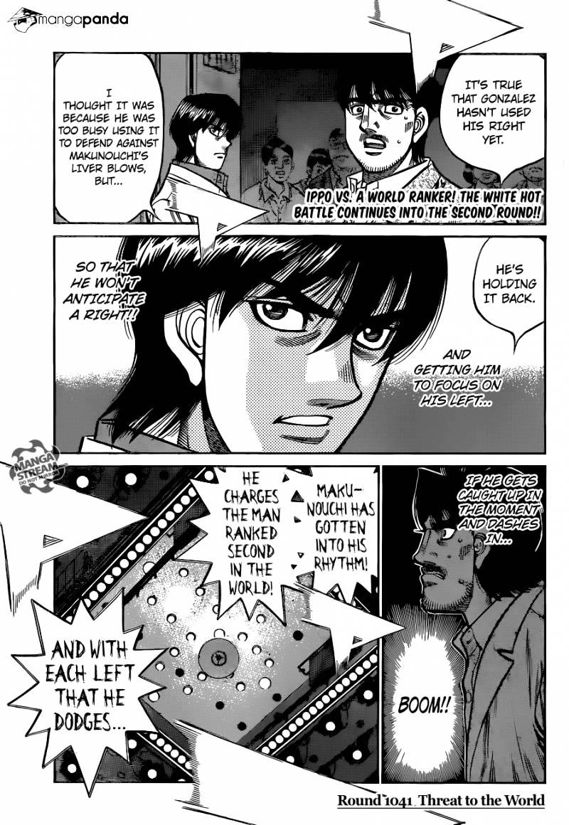 Hajime No Ippo Chapter 1041 V2 : Threat To The World - Picture 1