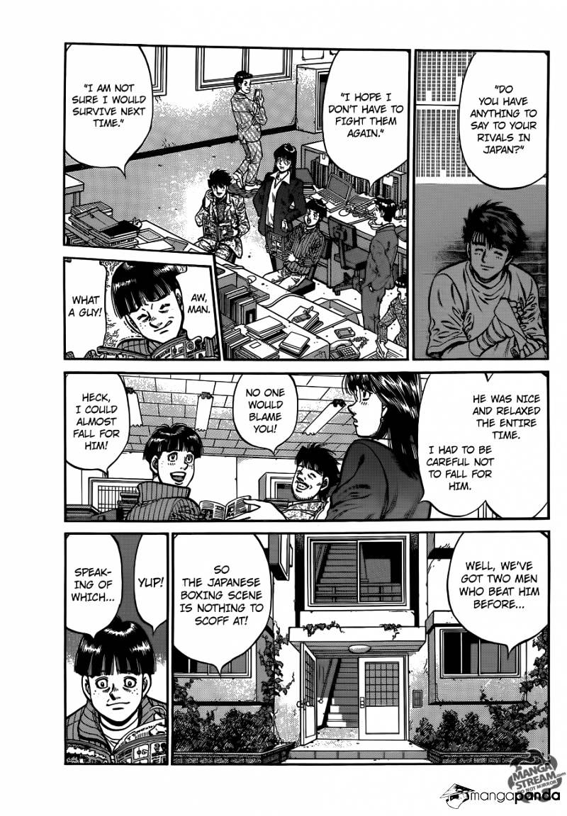 Hajime No Ippo Chapter 1010 : Cooking Fish Made Easy - Picture 3