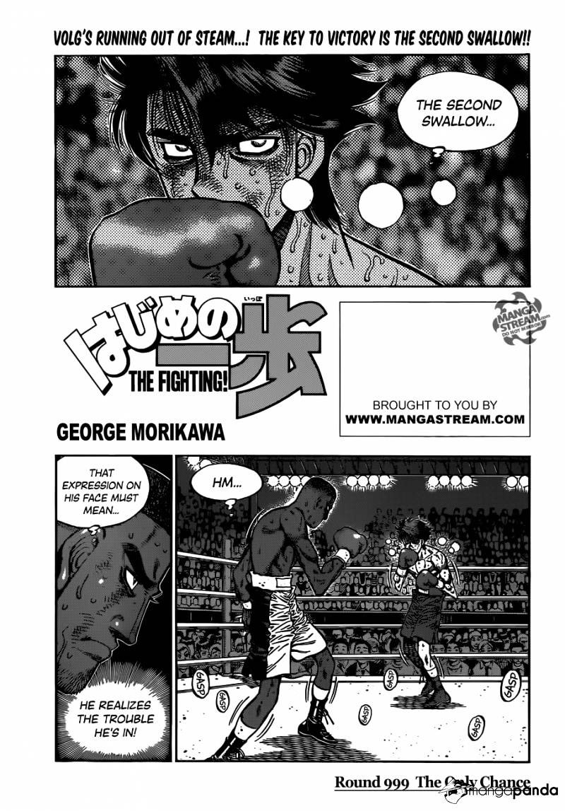 Hajime No Ippo Chapter 999 : The Only Chance - Picture 1