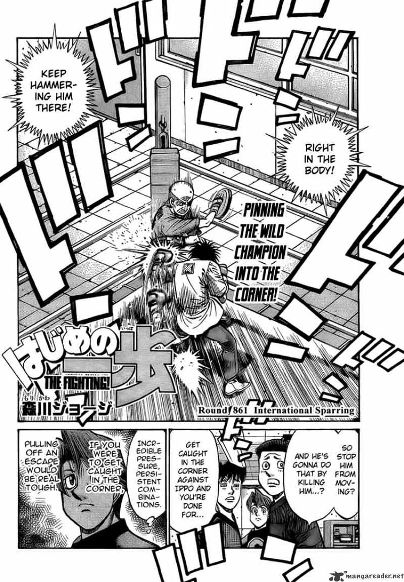 Hajime No Ippo Chapter 861 : International Sparring - Picture 2