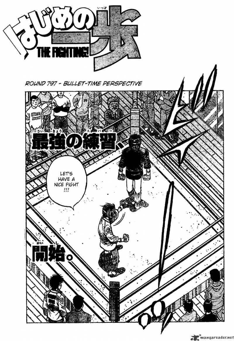 Hajime No Ippo Chapter 797 : Bullet Time Perspective - Picture 2