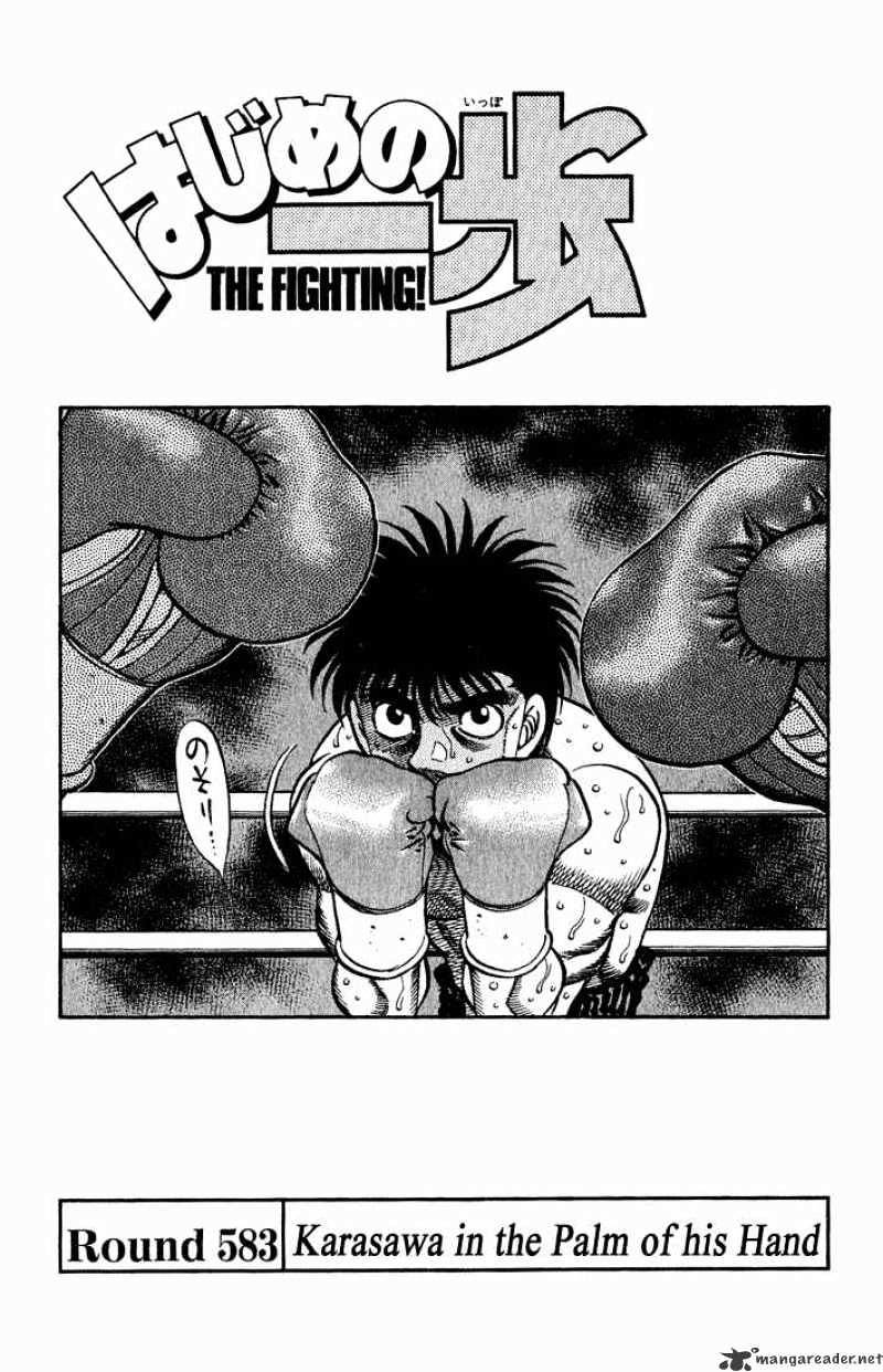 Hajime No Ippo Chapter 583 : Karasawa On The Palm Of His Hand - Picture 1