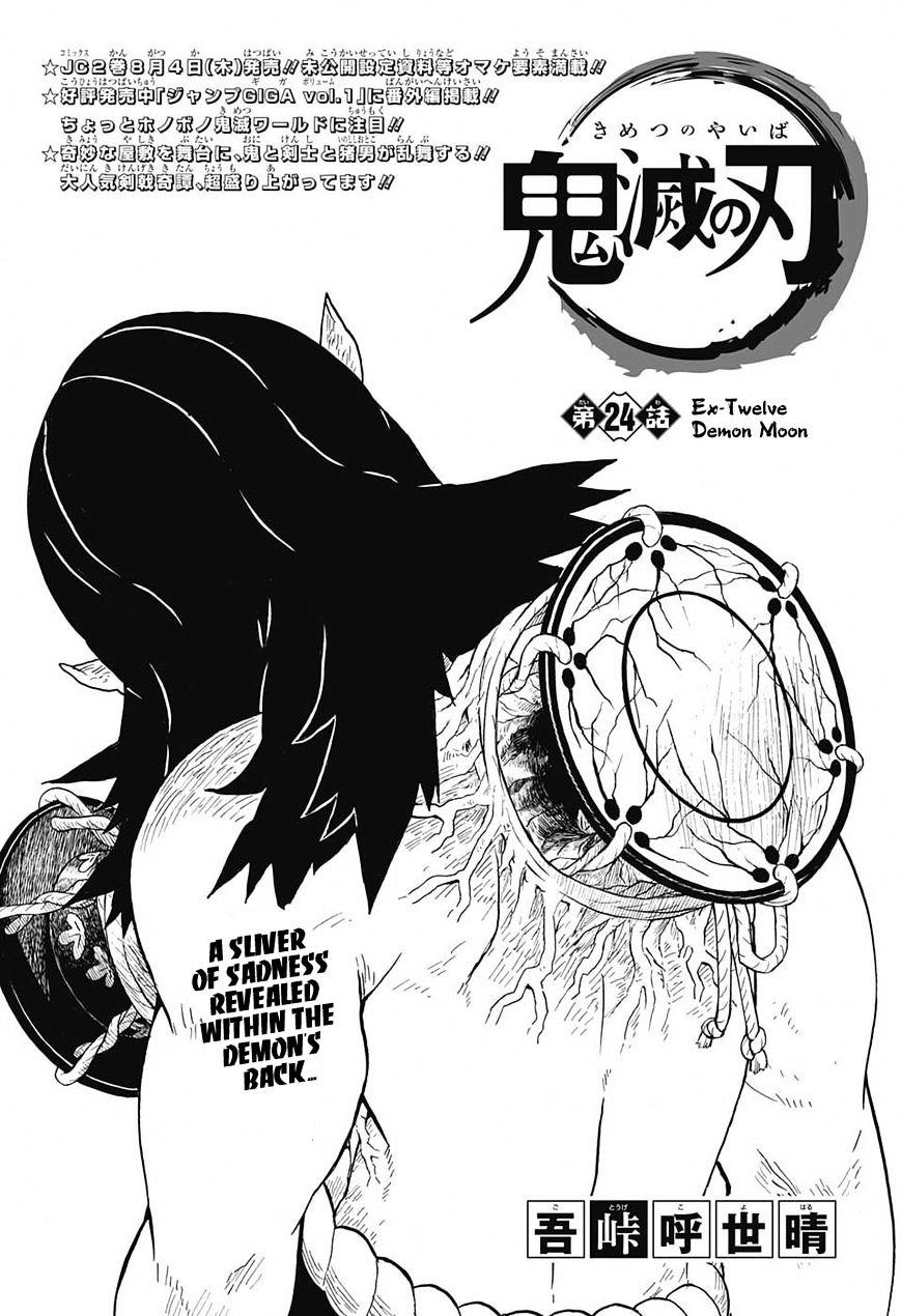 Kimetsu No Yaiba Chapter 24 : Ex-Twelve Demon Moon - Picture 1