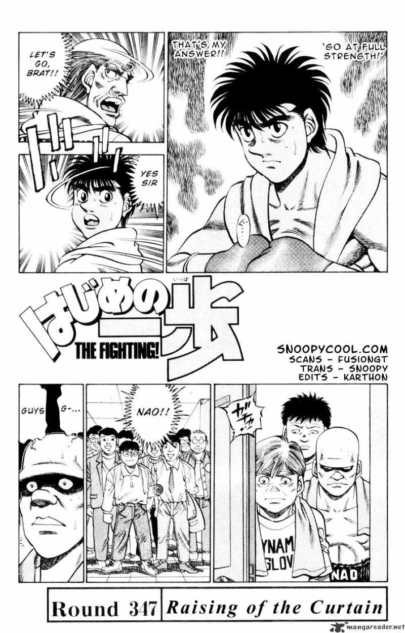 Hajime No Ippo Chapter 347 : Raising Of The Curtain - Picture 1