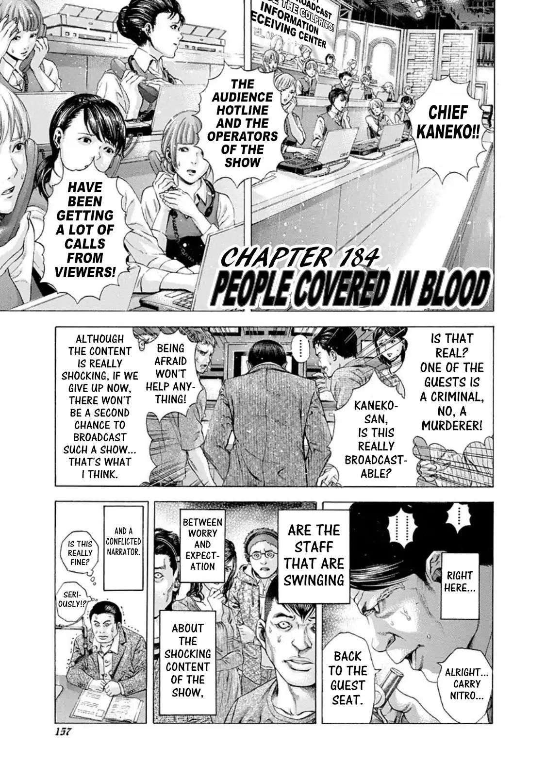Usogui Chapter 184: People Covered In Blood - Picture 1