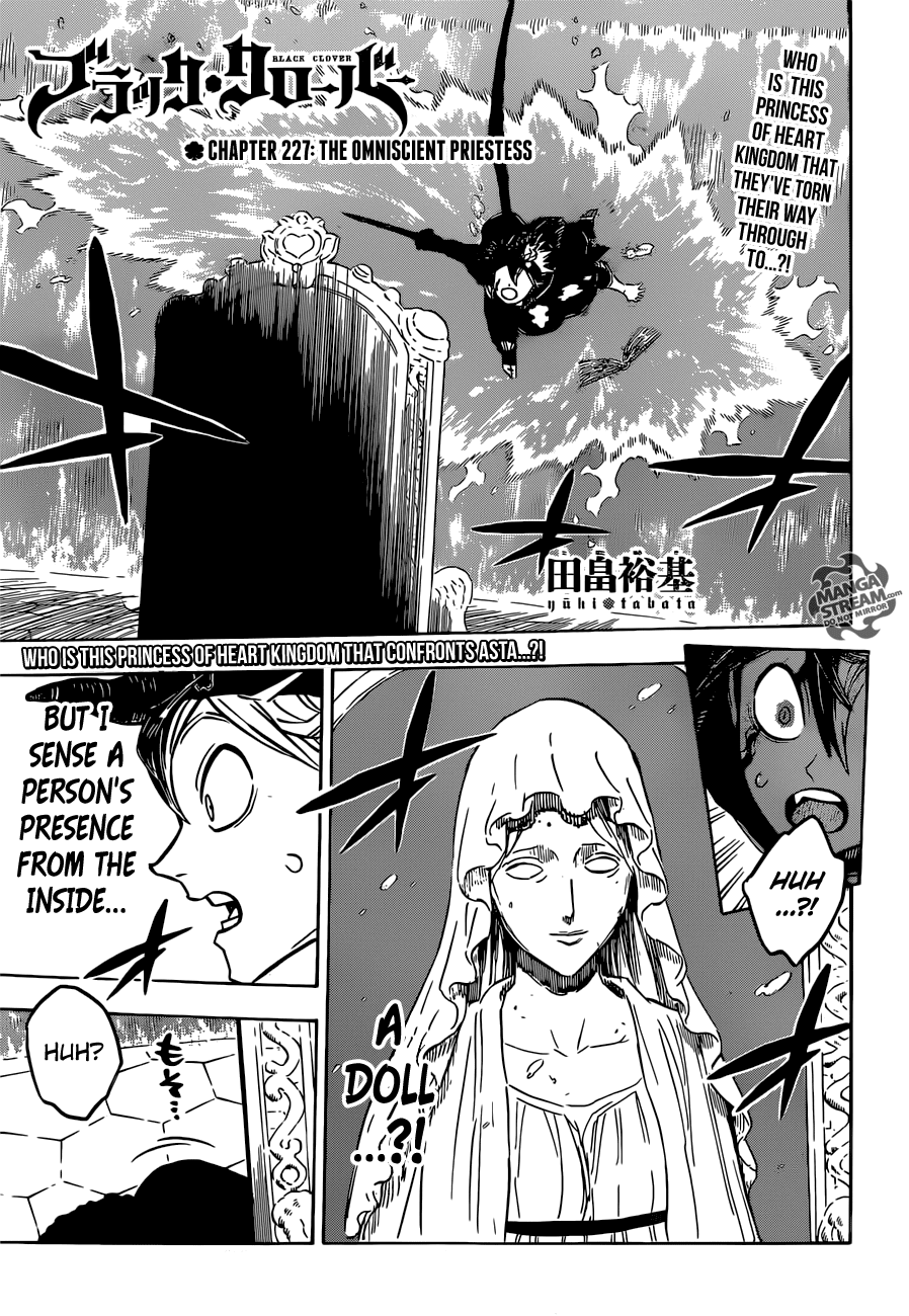 Black Clover Chapter 227: The Omniscient Priestess - Picture 1