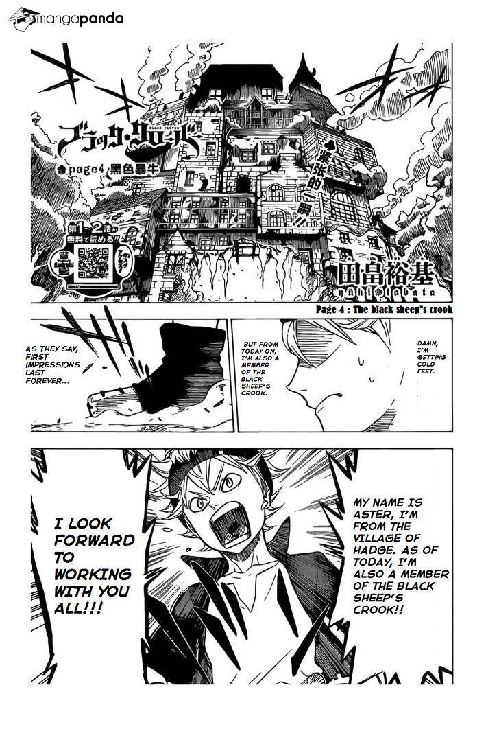 Black Clover Chapter 4 : The Black Sheep's Crook - Picture 2
