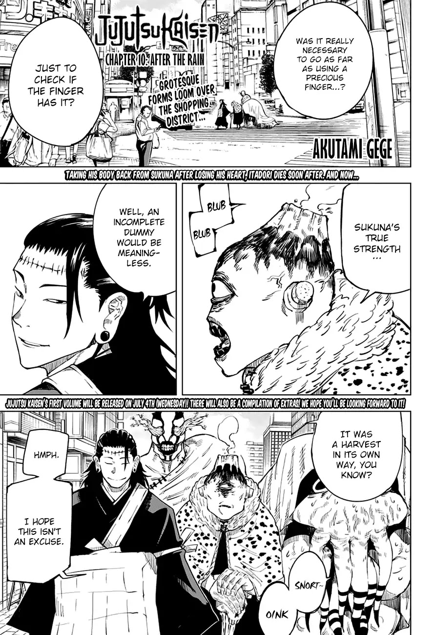 Jujutsu Kaisen Chapter 10: After The Rain - Picture 1