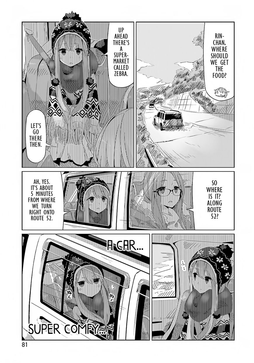 Yurucamp Chapter 010 : Meat, Autumn Leaves, And A Mysterious Lake - Picture 3