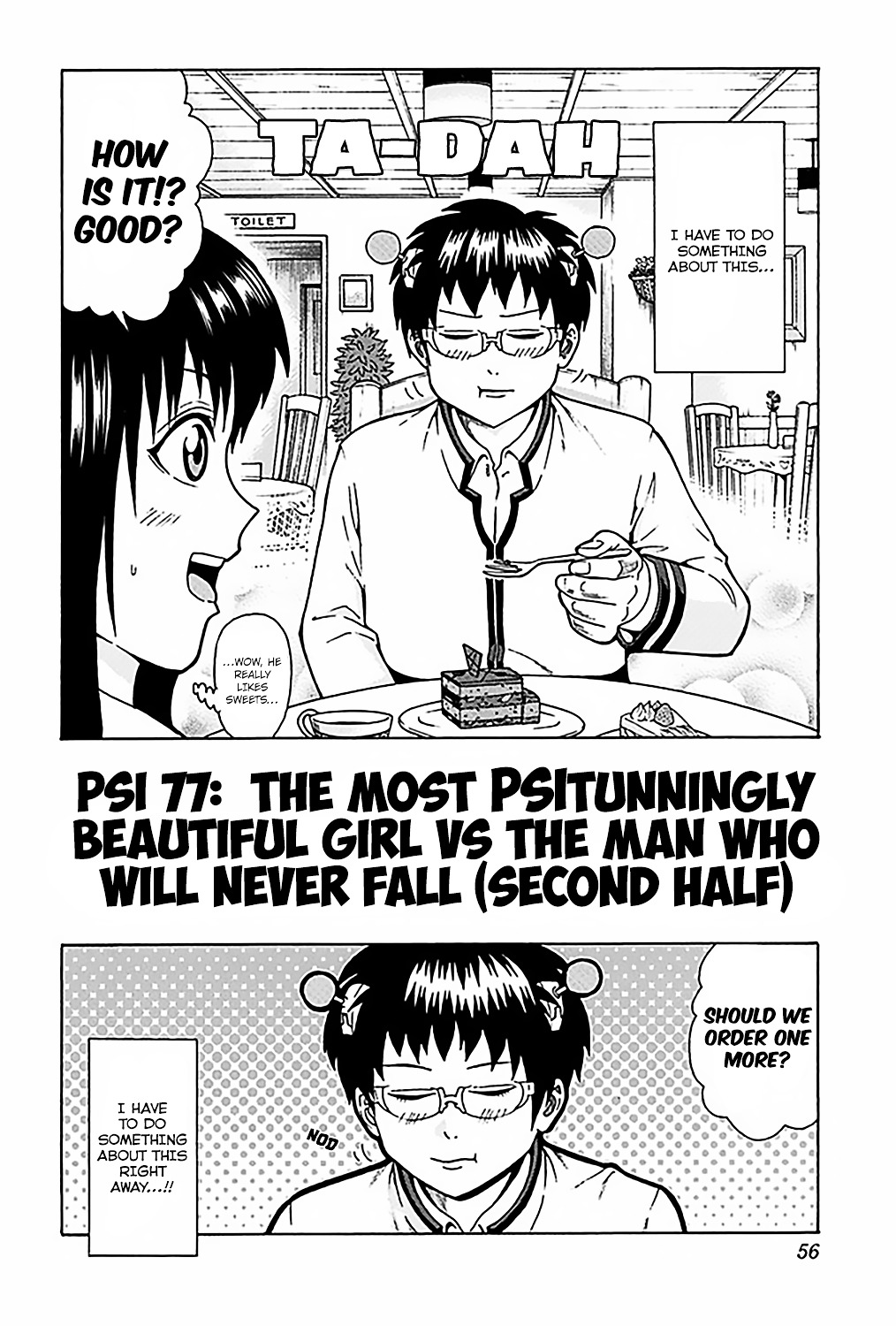 Saiki Kusuo No Sainan Chapter 77 : The Most Psitunningly Beautiful Girl Vs The Man Who Will Never Fall ... - Picture 3