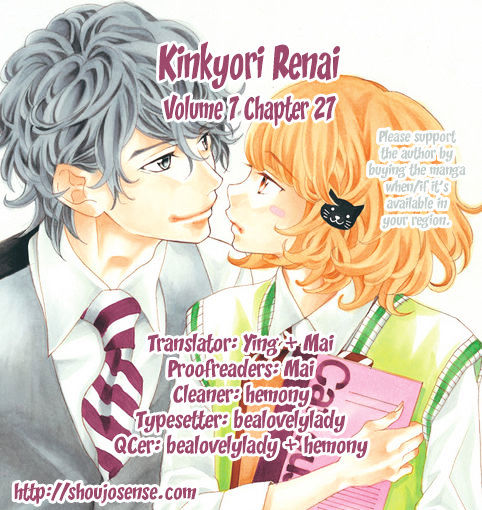 Kinkyori Renai Vol.5 Chapter 27 - Picture 1