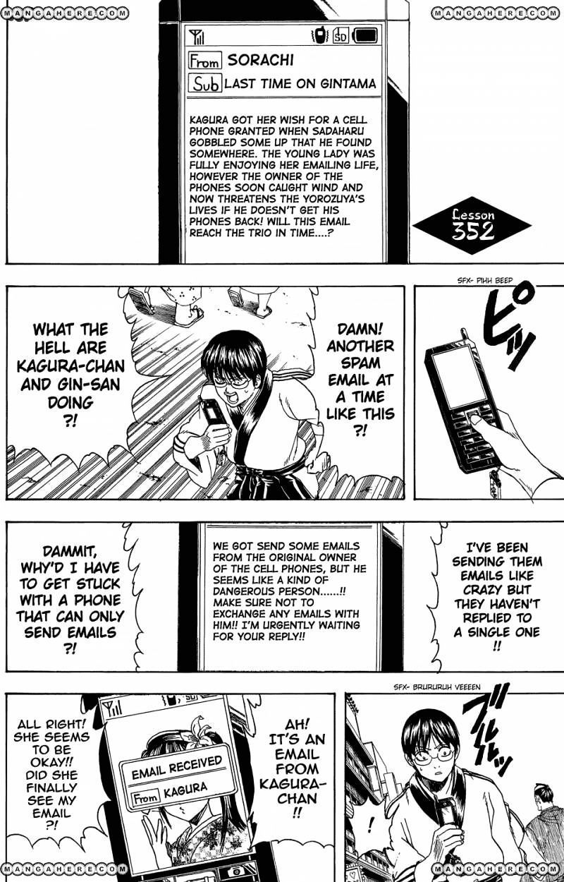 Gintama Chapter 352 : Out Of Range Messenger - Picture 1