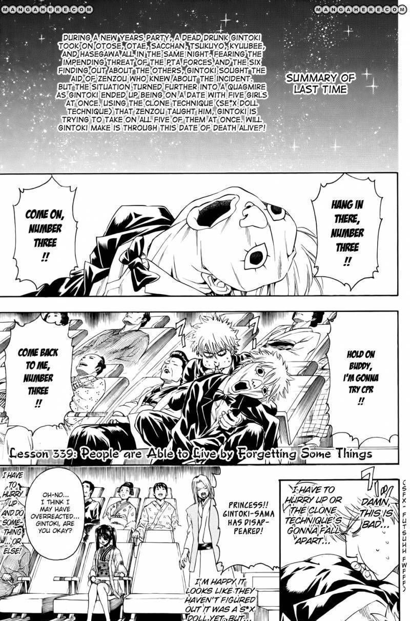 Gintama Chapter 339 : People Are Able To Live By Forgetting Some Things - Picture 1