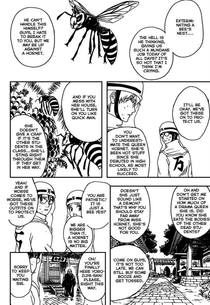 Gintama Chapter 269 : It S Only A Superstition That Bees Stings Go Away When You Piss On Them. In Reality It S Just A Great Way To Get Germs, So Be Careful! - Picture 3