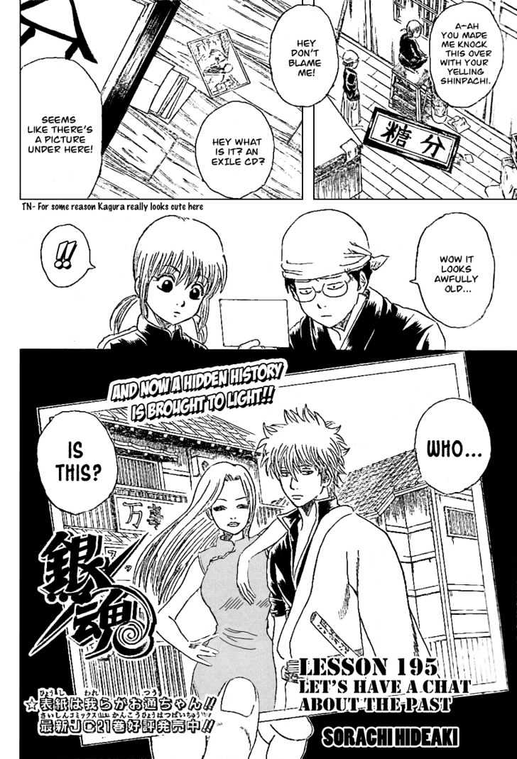 Gintama Chapter 195 : Let S Have A Chat About The Past - Picture 3
