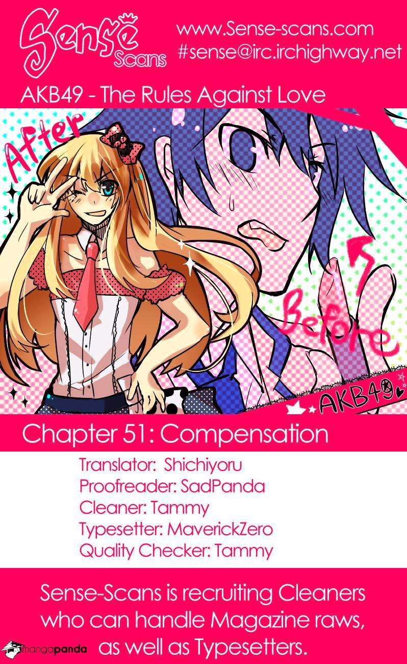 Akb49 - Renai Kinshi Jourei Chapter 51 : Compensation - Picture 1