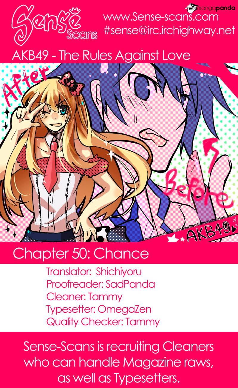 Akb49 - Renai Kinshi Jourei Chapter 50 : Chance - Picture 1
