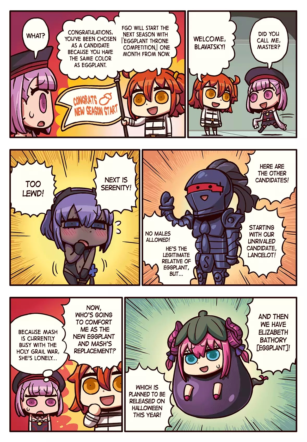 Manga De Wakaru! Fate/grand Order Chapter 72: New Eggplant Throne Competition - Picture 1