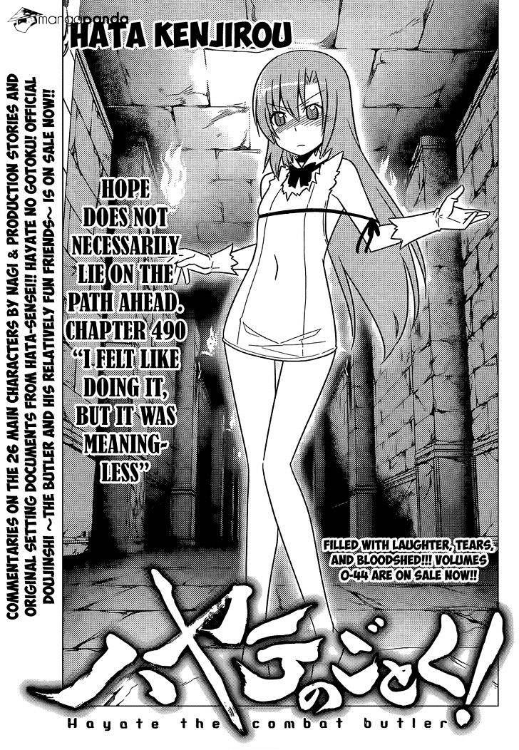 Hayate No Gotoku! Chapter 490 : I Felt Like Doing It, But It Was Meaningless - Picture 2