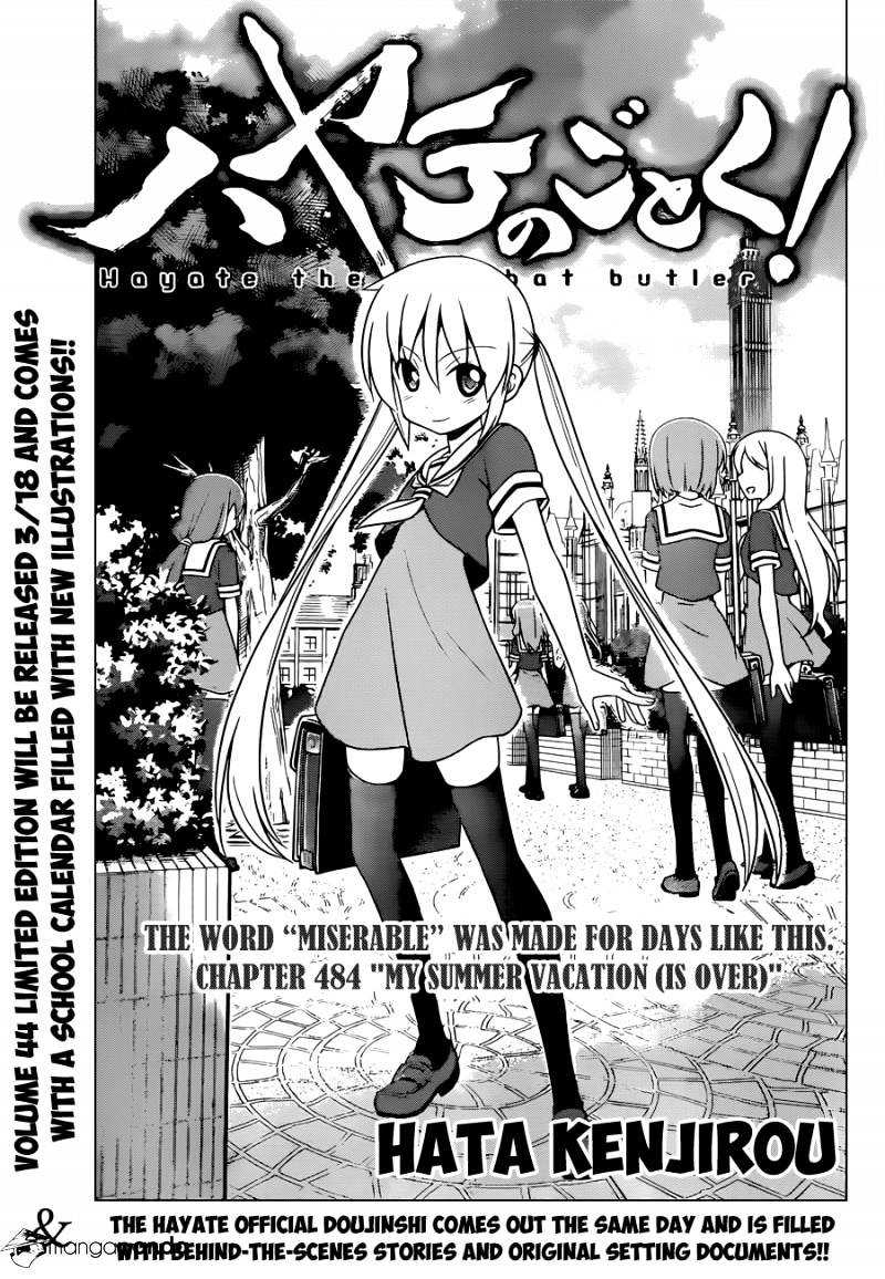 Hayate No Gotoku! Chapter 484 : My Summer Vacation (Is Over) - Picture 2