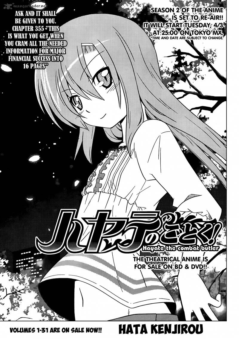 Hayate No Gotoku! Chapter 355 : This Is What You Get When You Cram All The Needed Information ... - Picture 2