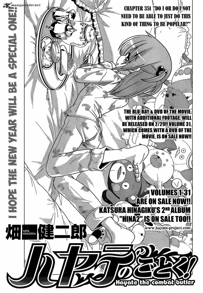 Hayate No Gotoku! Chapter 351 : Do I Or Do I Not Need To Be Able To Just Do This Kind Of Thing To Be Popular? - Picture 1