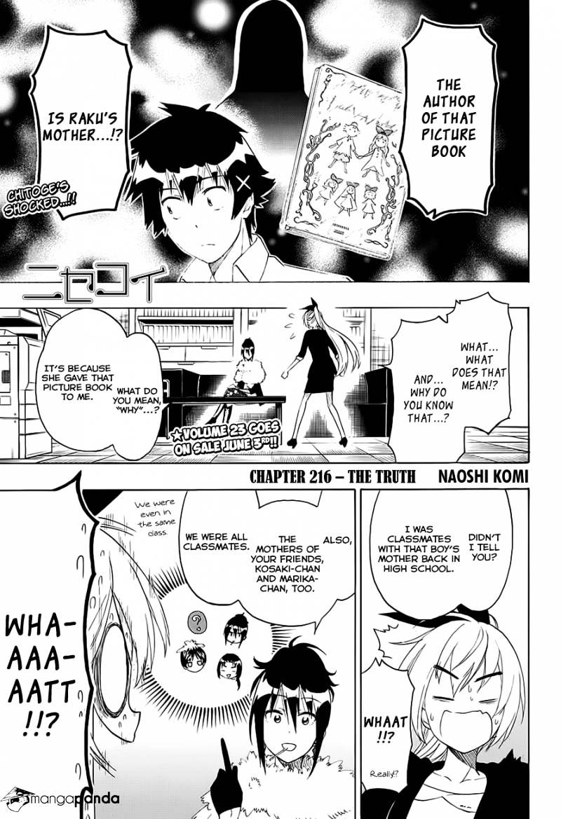 Nisekoi Chapter 216 - Picture 2