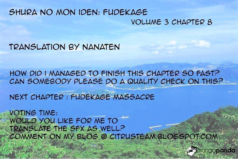 Shura No Mon Iden - Fudekage Chapter 8 - Picture 1