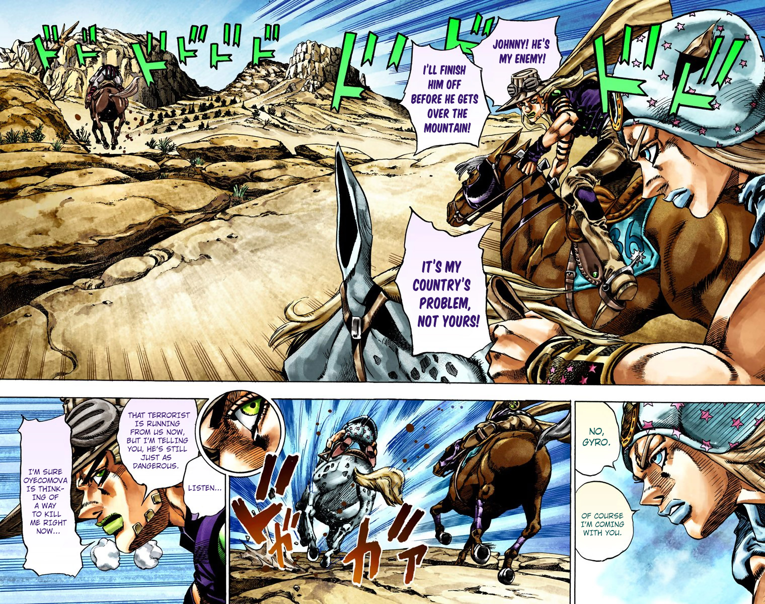 Jojo's Bizarre Adventure Part 7 - Steel Ball Run Vol.4 Chapter 23: The Terrorist From A Far Off Country Part 2 - Picture 3