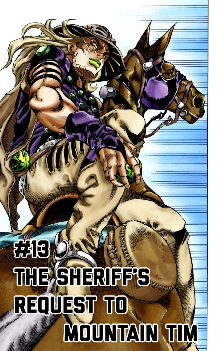 Jojo's Bizarre Adventure Part 7 - Steel Ball Run Vol.3 Chapter 13: The Sheriff's Request To Mountain Tim - Picture 2