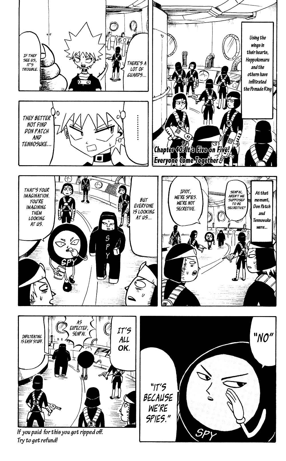 Bobobo-Bo Bo-Bobo Chapter 40 : It S Five On Five! Everyone Come Together - Picture 1