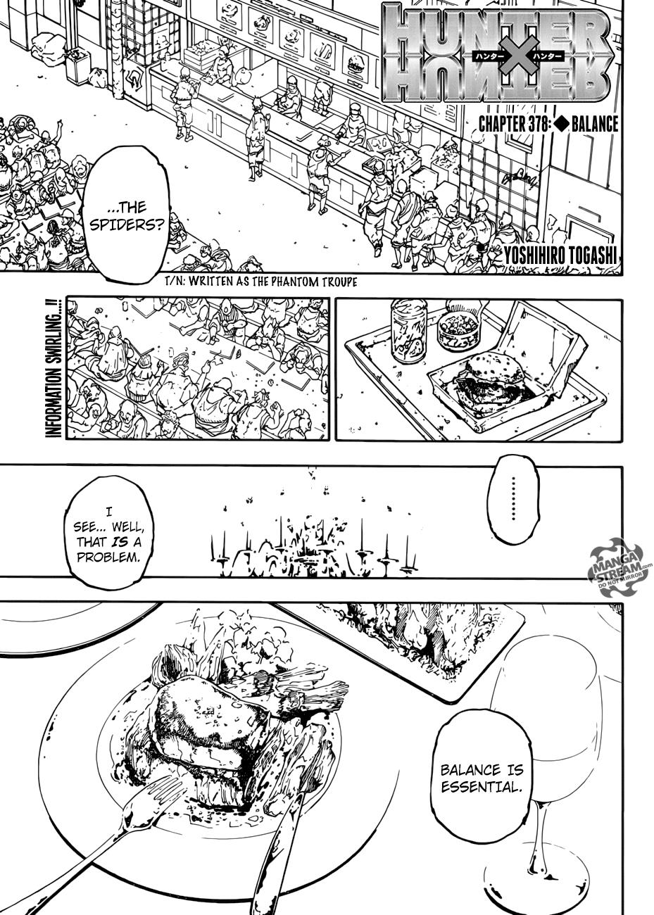 Hunter X Hunter Chapter 378 - Picture 1