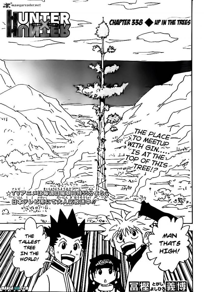 Hunter X Hunter Chapter 338 : Up In The Trees - Picture 1