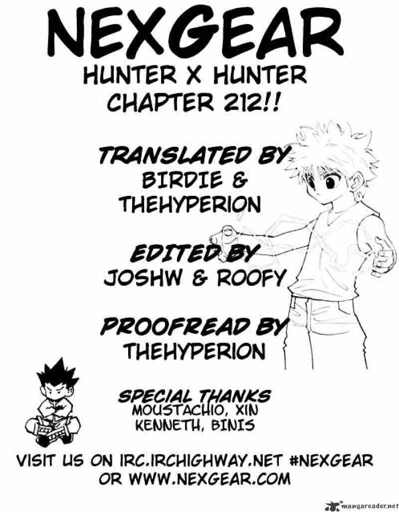 Hunter X Hunter Chapter 212 : Rupture - Picture 1