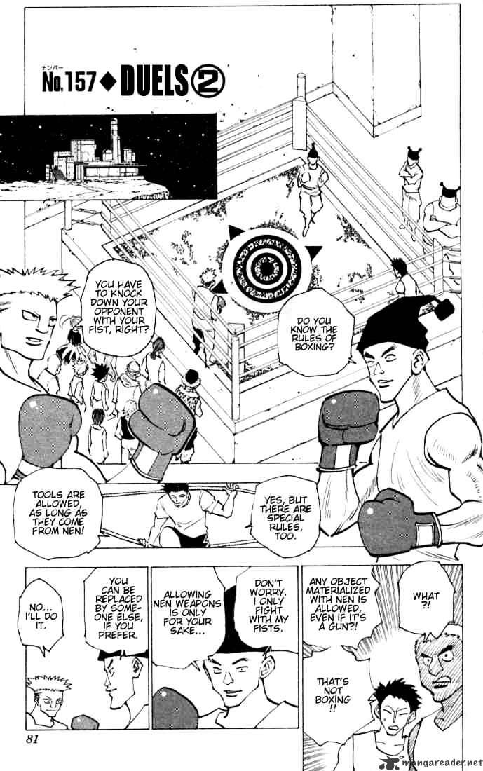 Hunter X Hunter Chapter 157 : Duels 2 - Picture 1