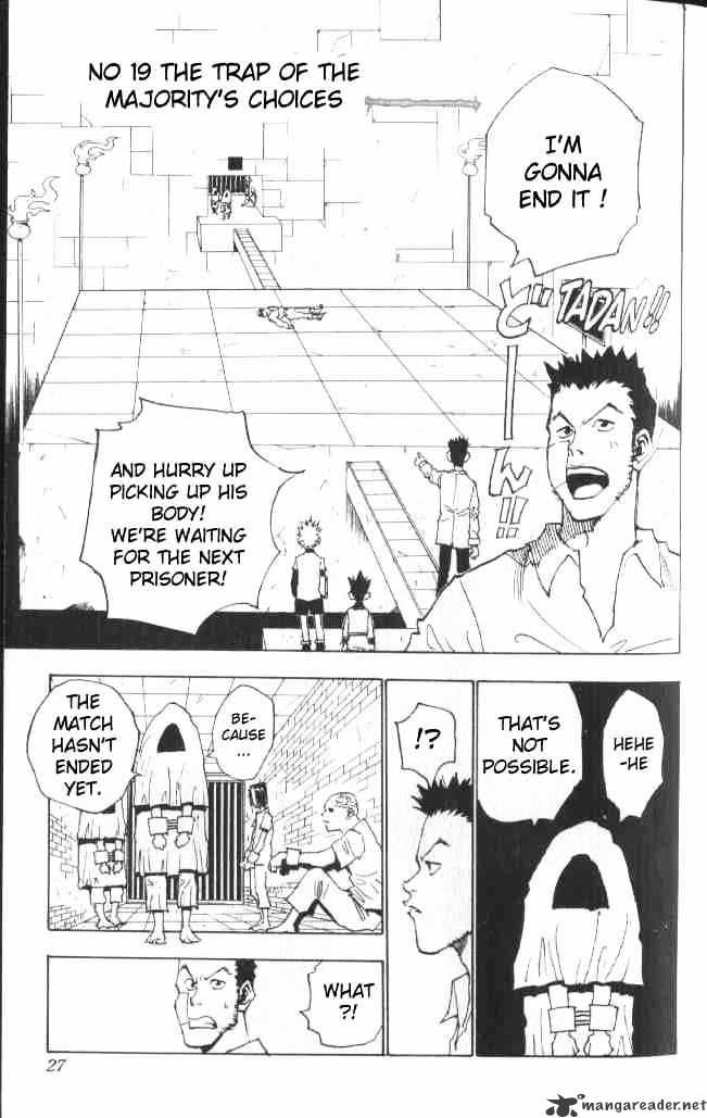 Hunter X Hunter Chapter 19 : The Trap Of Majority S Choices - Picture 2