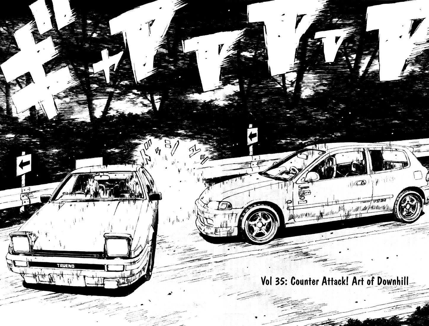 Initial D Vol.4 Chapter 35 : Counter Attack! Art Of Downhill! - Picture 1