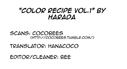 Color Recipe - Page 1
