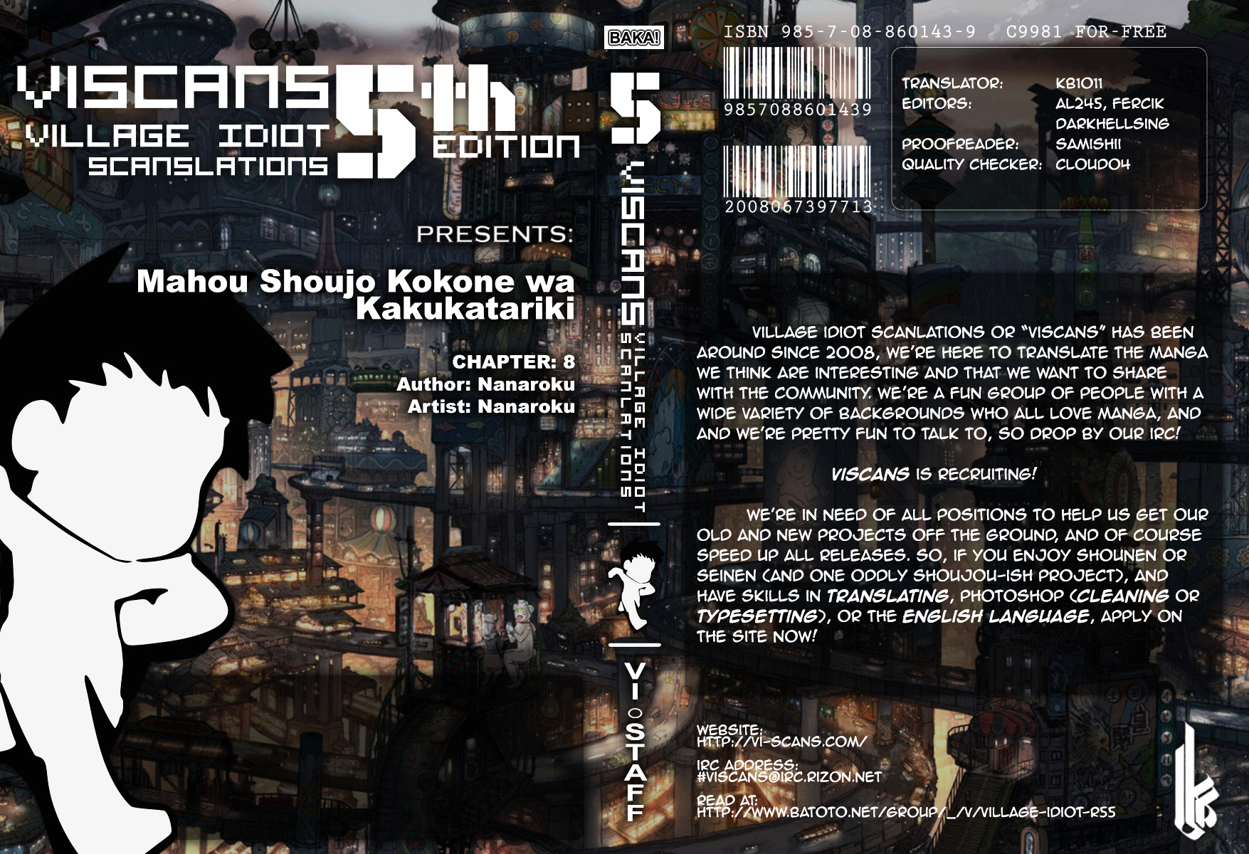 Mahou Shoujo Kokone Wa Kakukatariki Chapter 8 : The Mahou Shoujo, Screamed In Joy. - Picture 1