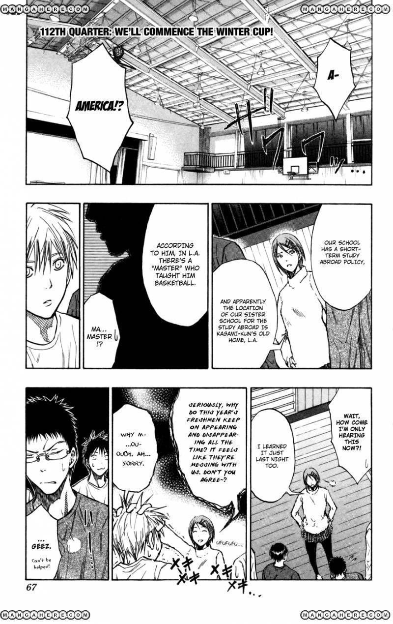 Kuroko No Basket Vol.12 Chapter 112 : We'll Commence The Winter Cup! - Picture 1