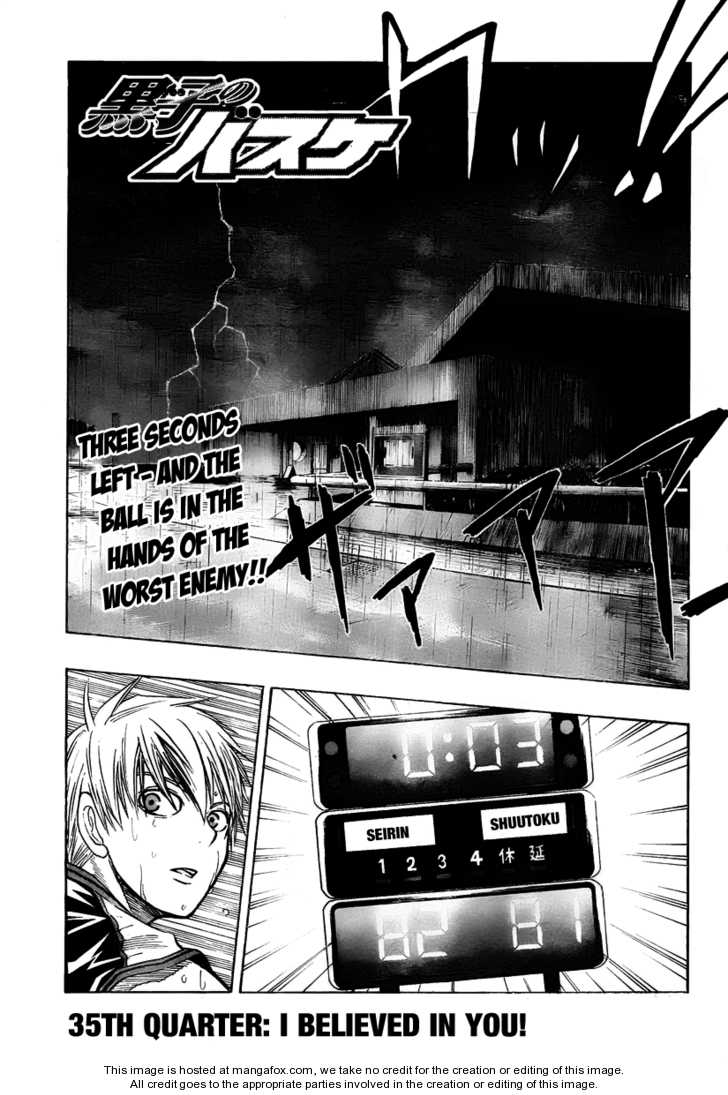 Kuroko No Basket Vol.05 Chapter 035 : I Believed In You! - Picture 2