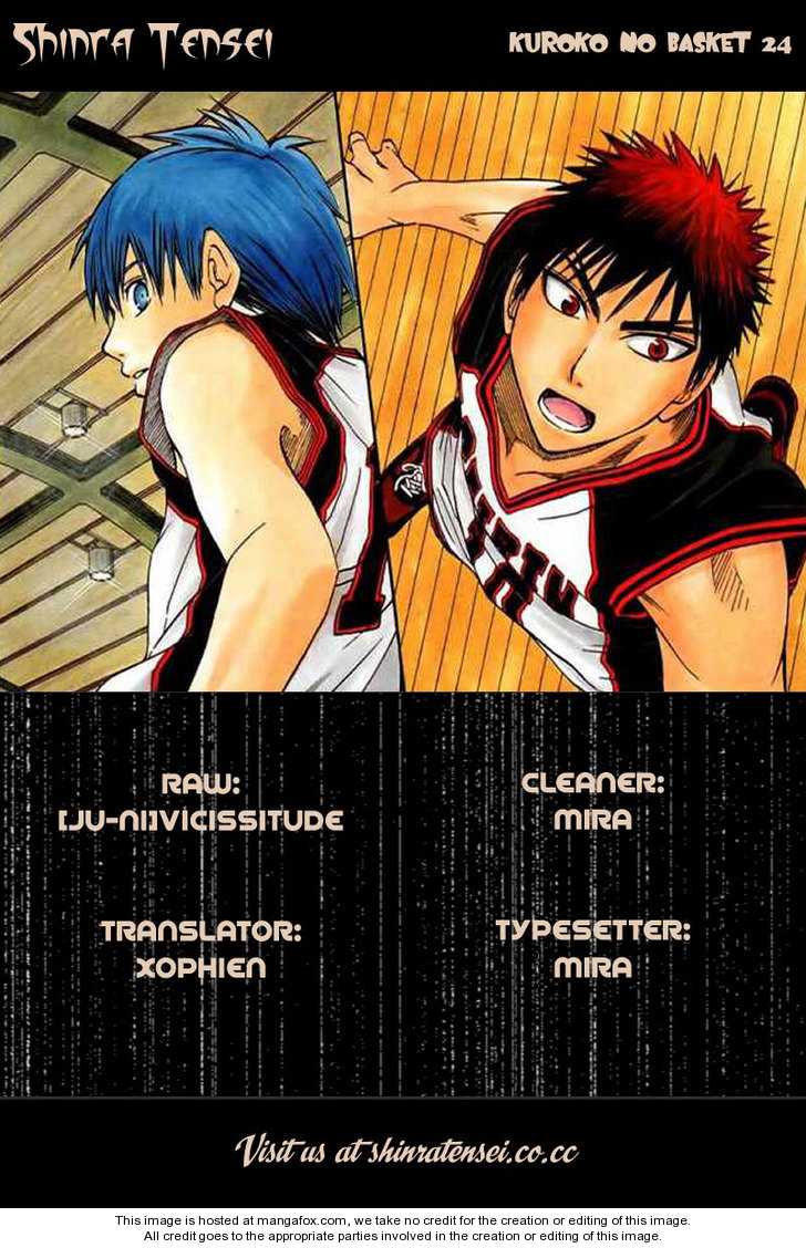 Kuroko No Basket Vol.03 Chapter 024 : It Even Died For That Sake - Picture 1