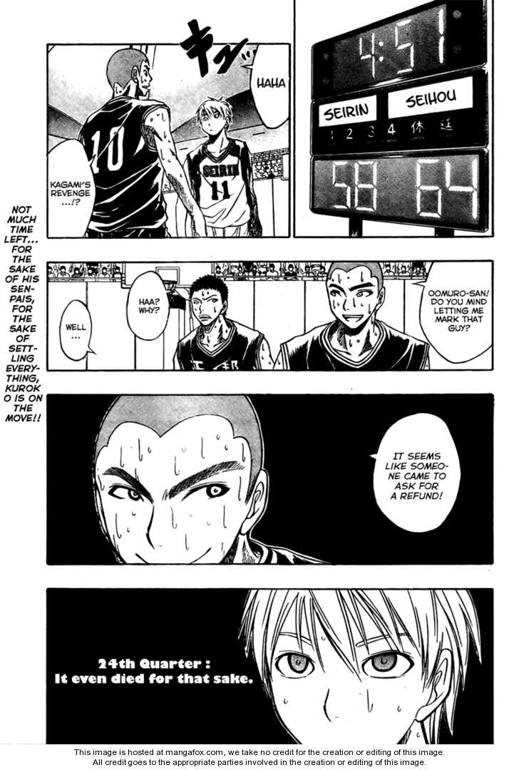 Kuroko No Basket Vol.03 Chapter 024 : It Even Died For That Sake - Picture 2