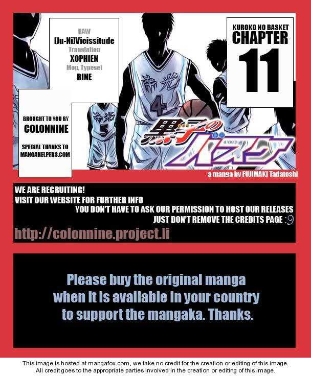 Kuroko No Basket Vol.02 Chapter 011 : Your Basketball - Picture 1