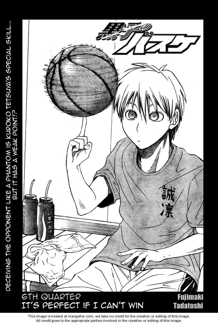 Kuroko No Basket Vol.01 Chapter 006 : It's Perfect If I Can't Win - Picture 2